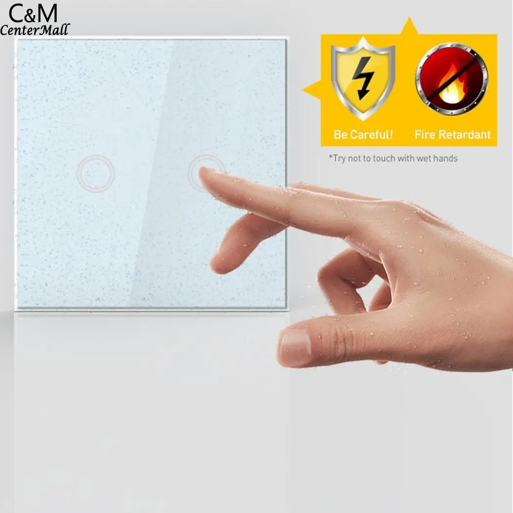 

power connect Remote devices output Can 2W AC Z-Wave Home two Automation Light Control Wireless EU 2Gang Switch Wall 1