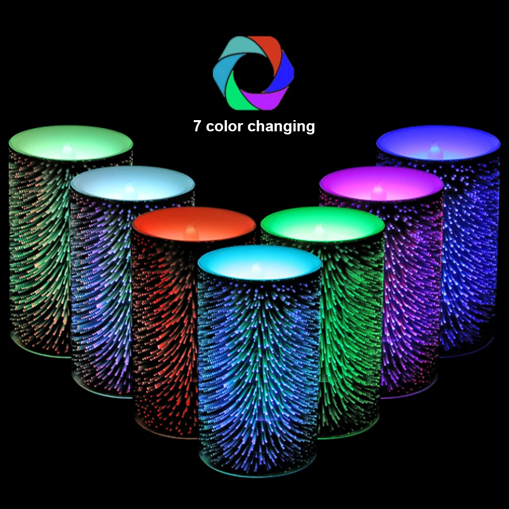

Color Changing Led Candle Light Timing Novelty Night Battery Power Table Lights Nightlight Kids Gift New Year Night Lamp
