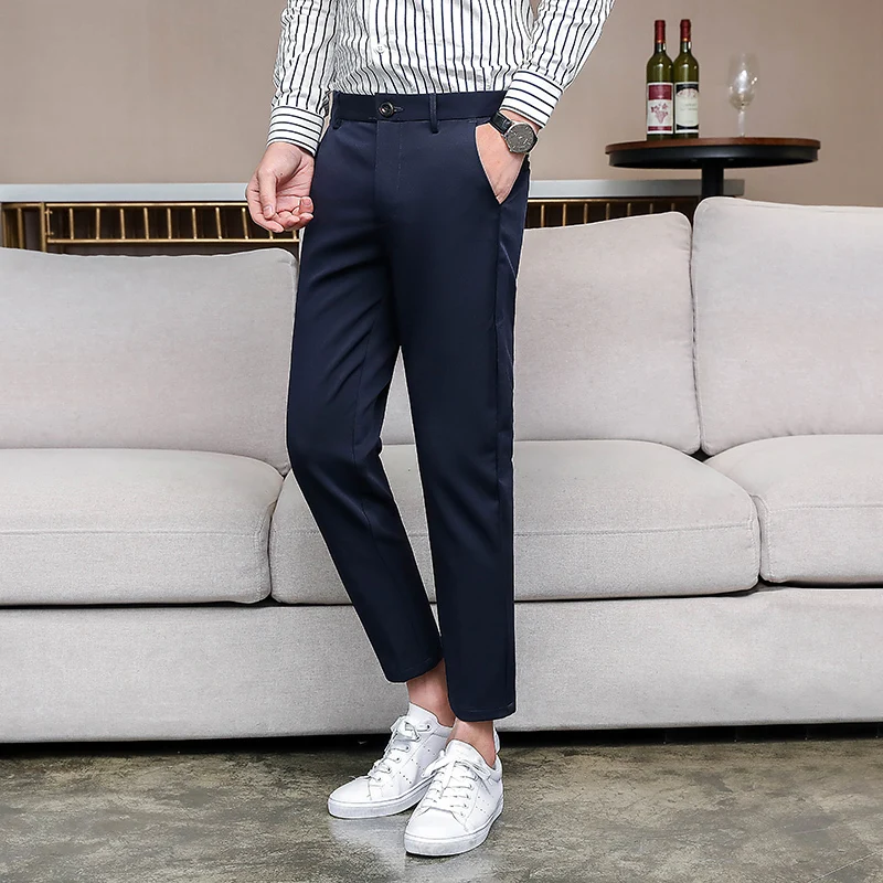 Men's Trousers Spring New Youth Fashion Nine Pants Trousers Slim Feet Youth Suit Pants Personality Youth Casual Men's Clothing Men's Trousers Spring New Youth Fashion Nine Pants Trousers Slim Feet Youth Suit Pants Personality Youth Casual Men's Clothing