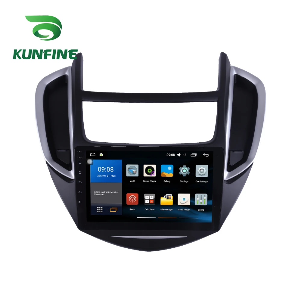 Octa Core 1024*600 Android 8.1 Car DVD GPS Navigation Player Deckless Car Stereo For Chevrolet TRAX