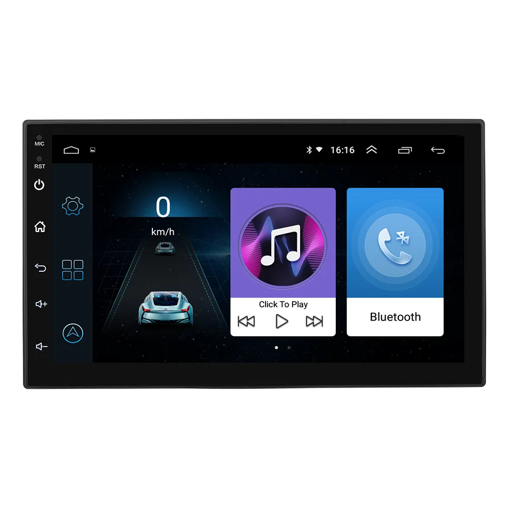 

7 inch 2 Din Android Car Radio GPS Navigation Reversing Multi-Media Player Bluetooth WiFi FM Touch Screen For Volkswagen Hyundai