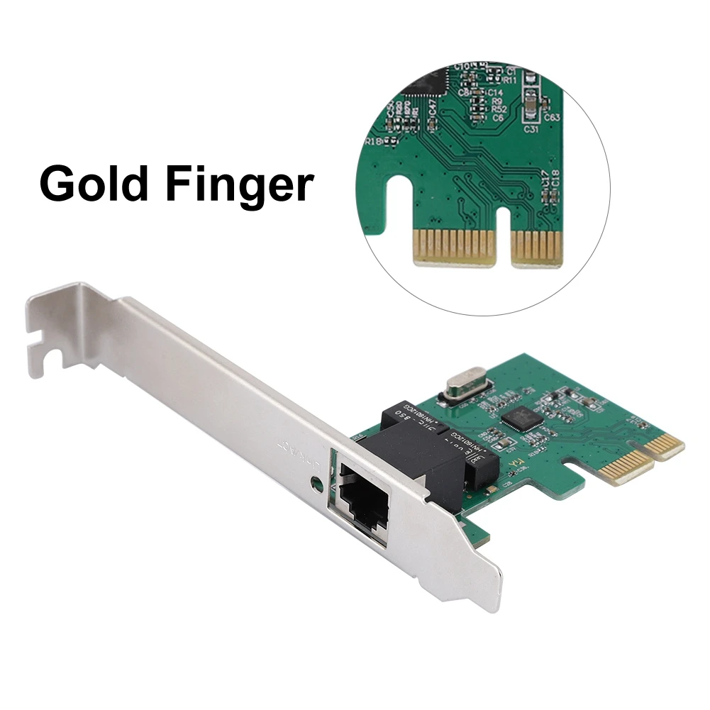 PCI E однопортовая настольная сетевая карта Realtek RTL8111E 10/100/1000 Мбит/с Gigabit Ethernet Лидер