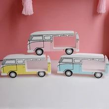 

Cartoon Wooden Toy Car Money Box Children'S Room Decoration Creative Toy Car Shape Piggy Bank Home Room Decoration