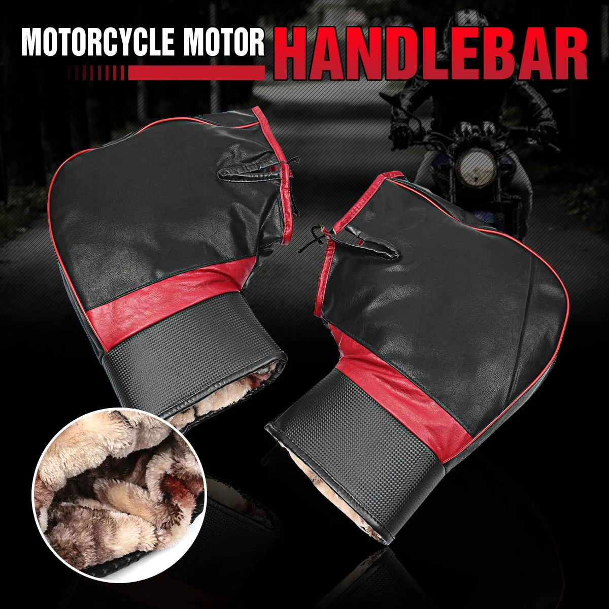 Buy 2Pcs Motorcycle Handlebar Covers Muffs Snowmobile