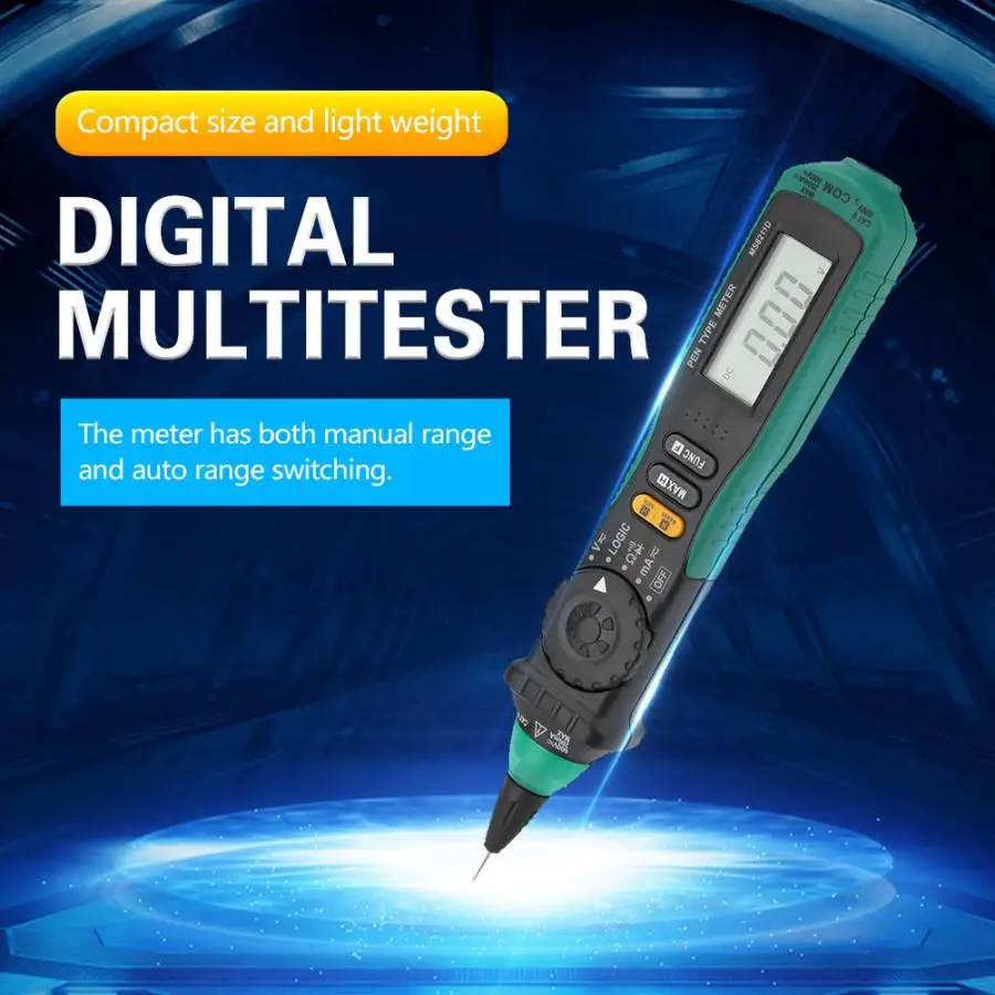 

Analog Multimeter MS8211D LCD Digital Pen-type voltmeter Auto Range AC/DC Voltage Current Resistance Tester Clamp Meter