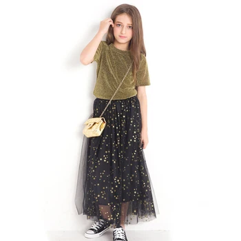 

Teenage girl clothes summer girl suit tops star skirt 2 piece set children's clothes fashion girls clothes 10 12 years