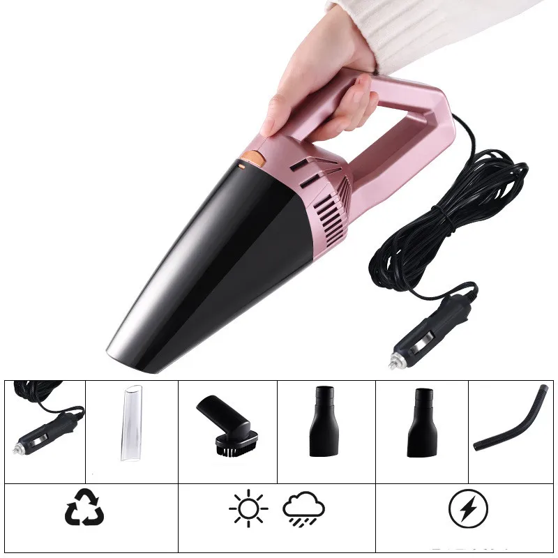 

12V Portable Car Vacuum Cleaner For Auto Car Interior Cleaner Mini Vehicles Handheld Vacuum Cleaner Cleaning Cigarette Lighter