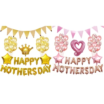 

16inch Big Aluminium Foil Balloons Mother's Day Decorations Set Birthday Party Decorations Balloon