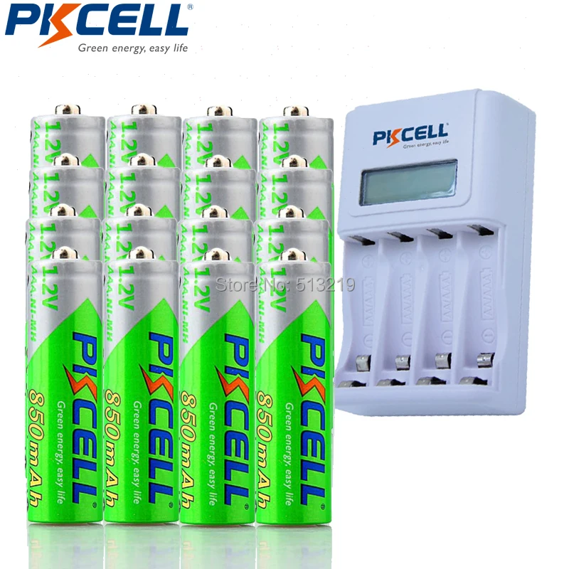 20PCS PKCELL 3a battery NI MH 1.2V 850MAH AAA Rechargeable battery low