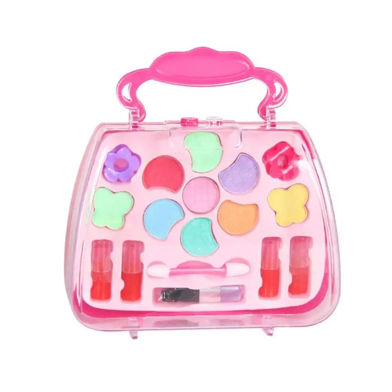 

Make Up Play Pretend Toy Safety Non-toxic Makeup Kit Toy Kid Makeup Set for Girls Cosmetic MakeUp Travel Box Girls Beauty Toy