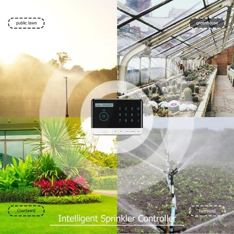 

Smart Sprinkler Controller 9 Zone WiFi Irrigation Timer System Controller
