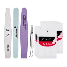 Профессиональный инструмент для ногтей набор и маникюрный набор инструментов для педикюра набор для салона 3 шт. пилочки для ногтей+ 10 шт. наклейки+ 1 шт. кутикулы кусачки