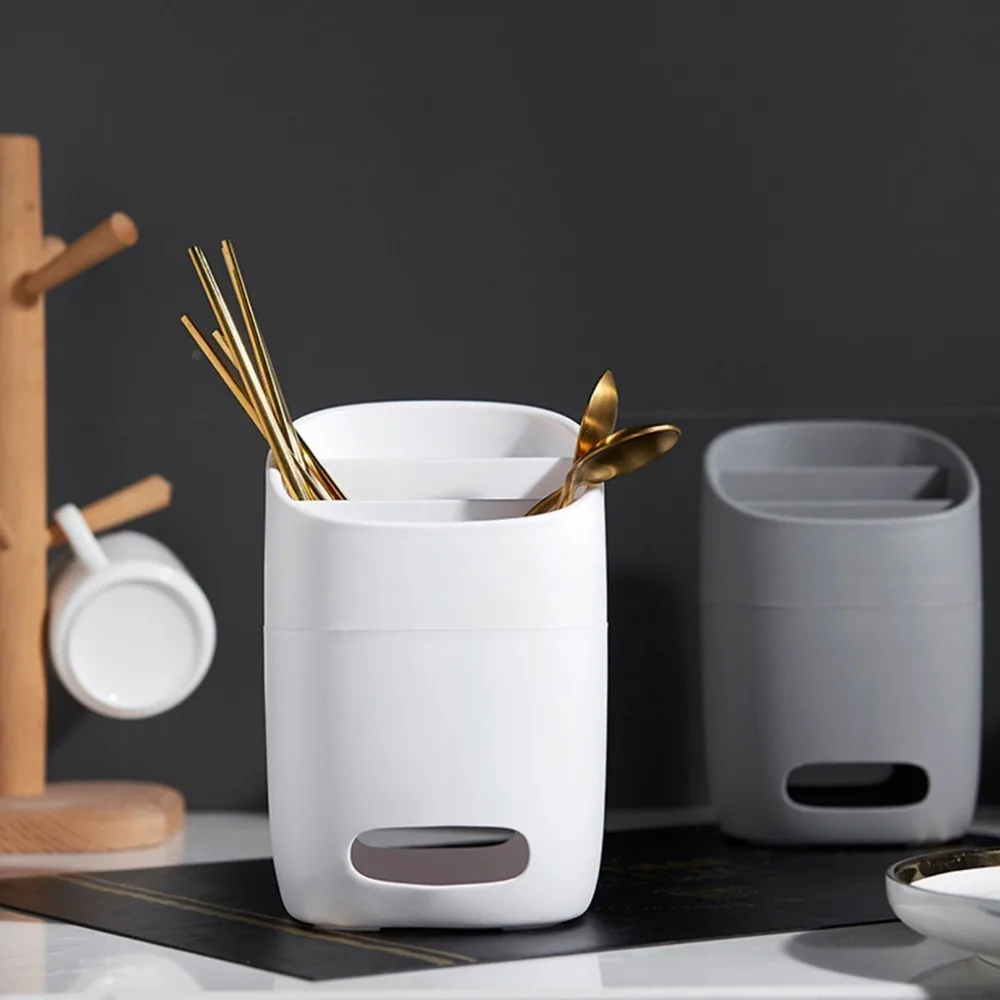 

Nordic Multifunction PP Storage Rack Chopsticks Tube Spoon Fork Drain Holder Kitchen Utensils Home Organizer Tools
