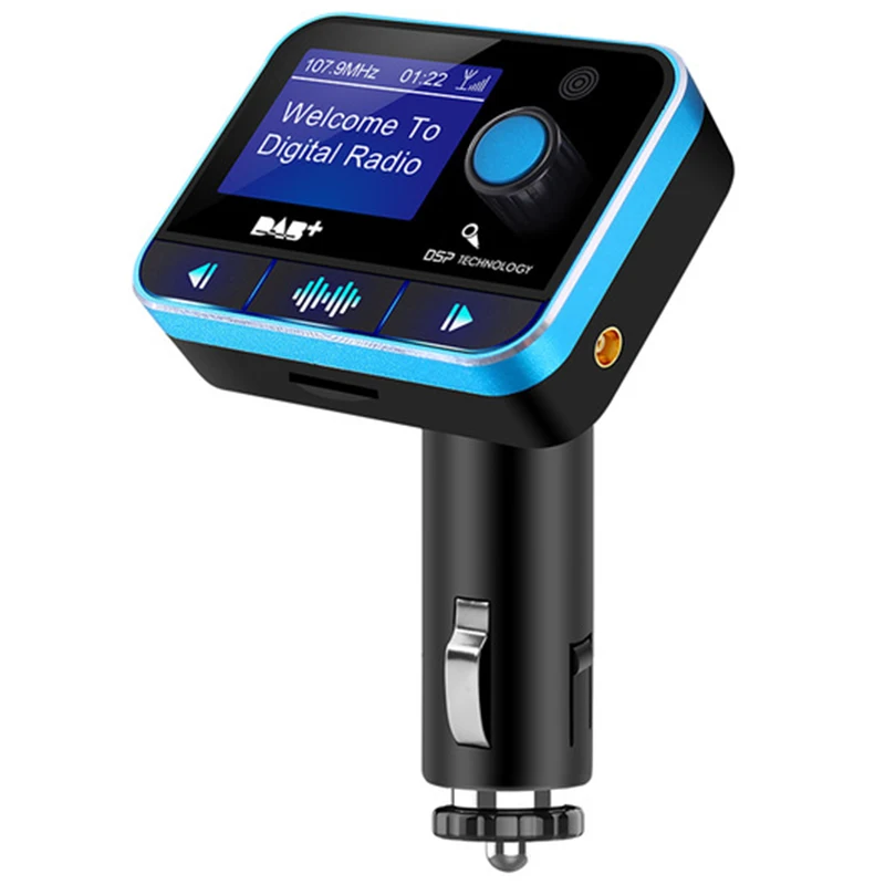 

USB FM Transmitter MP3 Player U disk LCD Display Car Kit Charger Adapter With DAB Function Bluetooth V4.2 A2DP Noise suppressi