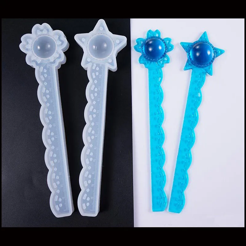 

1PC Star/flower Ruler Shaped Jewelry Tool Jewelry Mold UV Epoxy Resin Silicone Molds for Making Jewelry