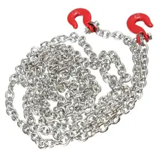 145 см масштаб трейлер Веревка Цепь с муфтой альпинистский крюк Буксировочный трос для 1/10 масштабных моделей SCX10 AX10 RC Гусеничный грузовик