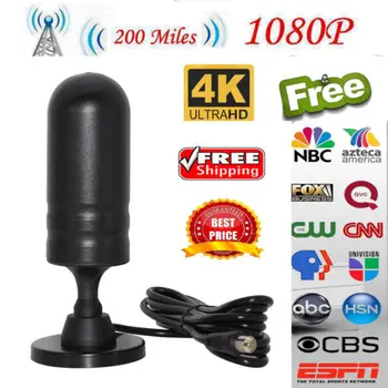 

134 HD Antena Signal HDTV para DVBT2/DVBT/ATSC/ISDBT TV Antena VHF-TV Digital
