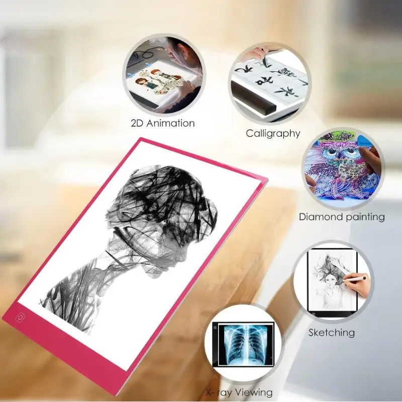 

Digital A4 LED Graphic Tablet Writing Painting Drawing Digital Tablet Light Box Tracing Copy Pads Board Artcraft 33x23.5cm
