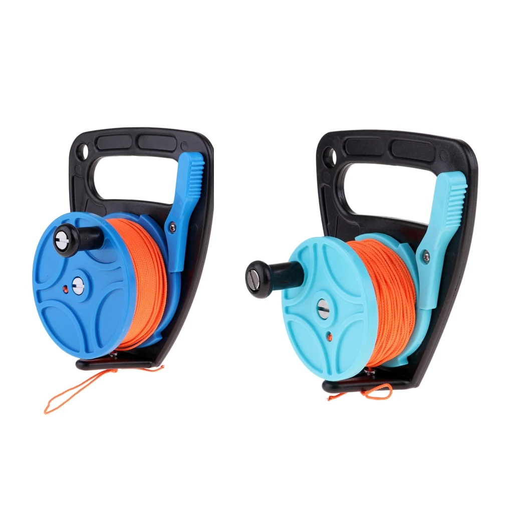 Compact Scuba Diving Wreck Cave Tech Spool Dive Reel with a Thumb