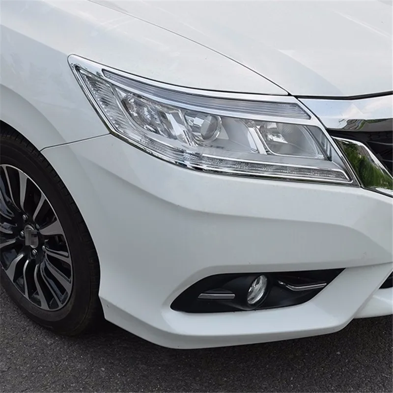 

Chromium Headlamp Exterior High-Grade Mouldings Covers Accessories Car Styling Sticker Strip Trim 13 14 15 16 FOR Honda Crider