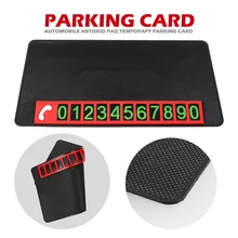 FORAUTO с временными парковочными картами, автомобильный Противоскользящий коврик, нескользящий коврик для телефона, держатель для монет, солнцезащитных очков, 2 в 1, gps, липкий коврик