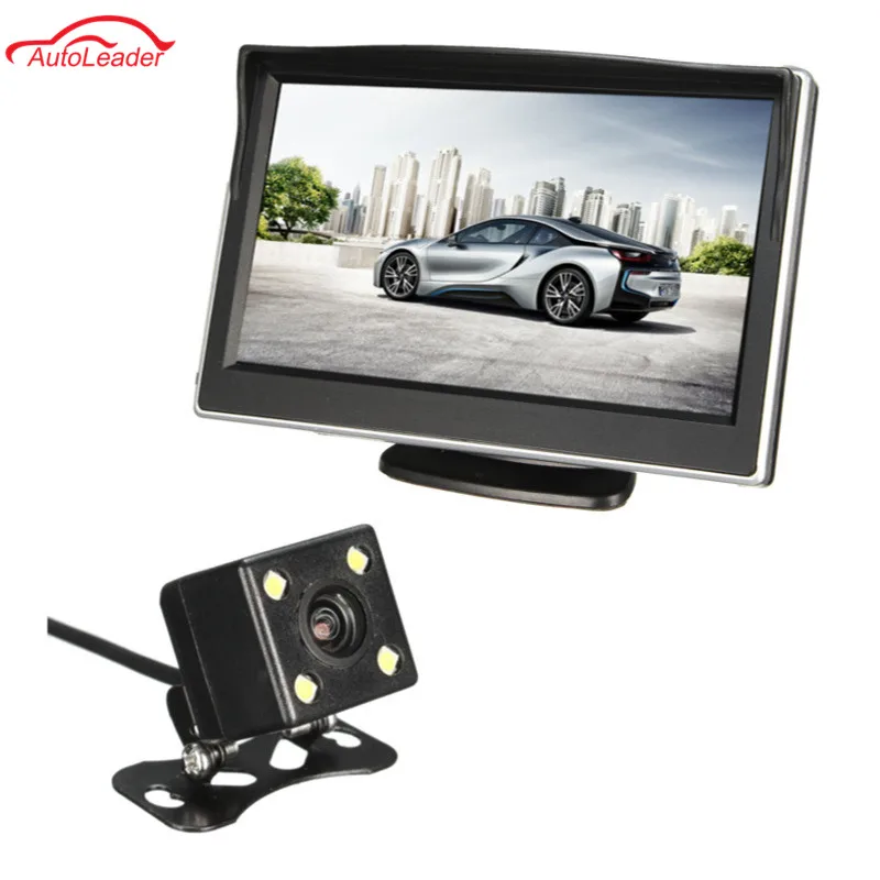 

5 Inch 480 x 272 TFT LCD Car Rear View Monitor + 170 Degrees Lens Night Vision Rear Reverse Parking Backup Camera Waterproof