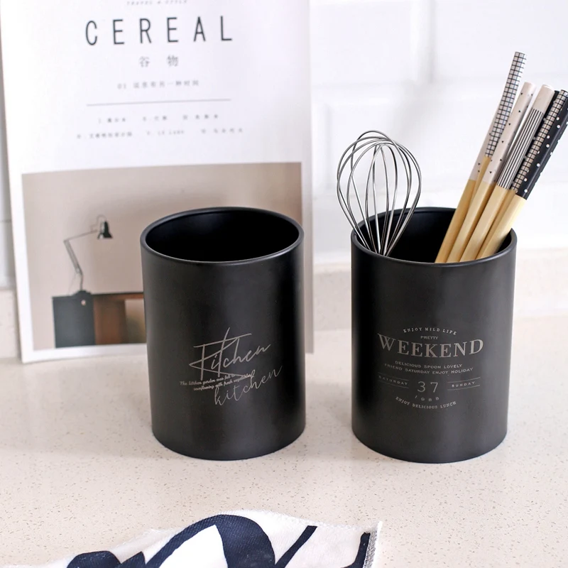 

Nordic Multifunction Stainless Steel Storage Rack Chopsticks Tube Spoon Fork Drain Holder Kitchen Utensils Home Organizer Tool
