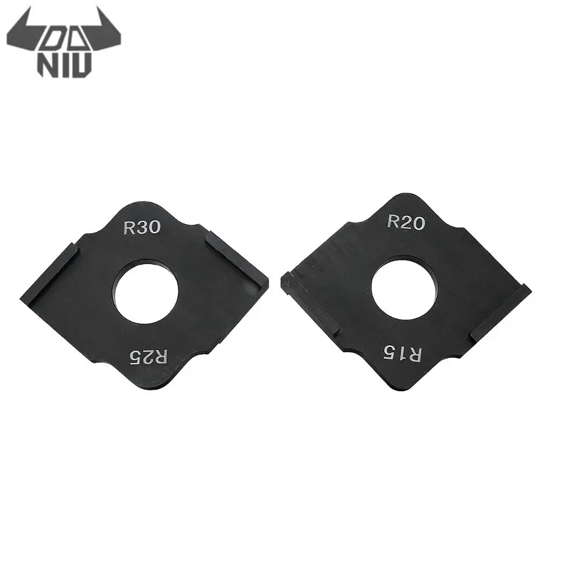

DANIU 2Pcs/set Trimming Engraving Machine Radius Quick Jig R15 R20 R25 R30 Woodworking Router Table Jig Corner Template Tools