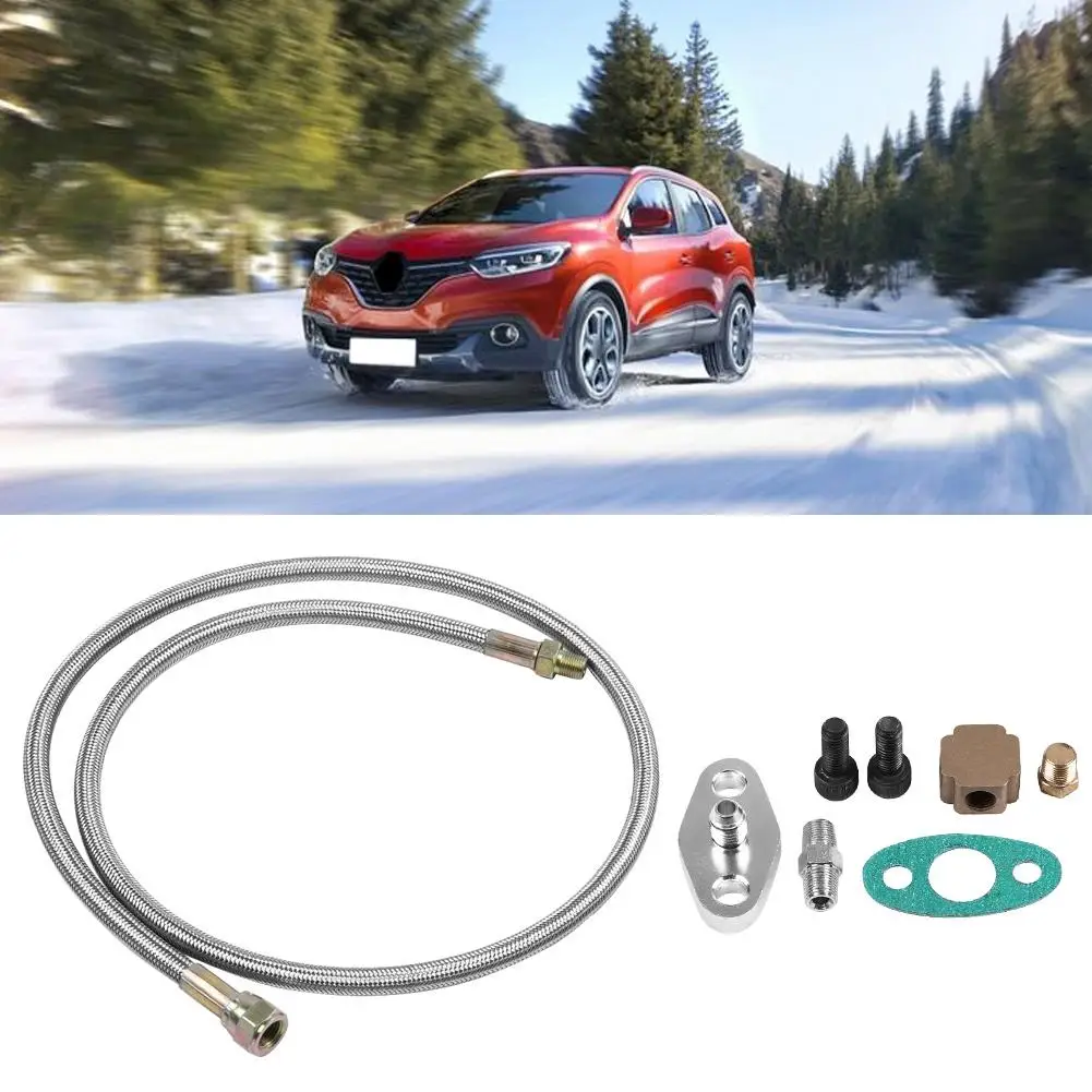 Turbo Oil Feed Line Kit Supply Complete for T3 T4 T3/T4 Aluminum and ABS Materials Maximum Durability Auto spare parts | Автомобили и