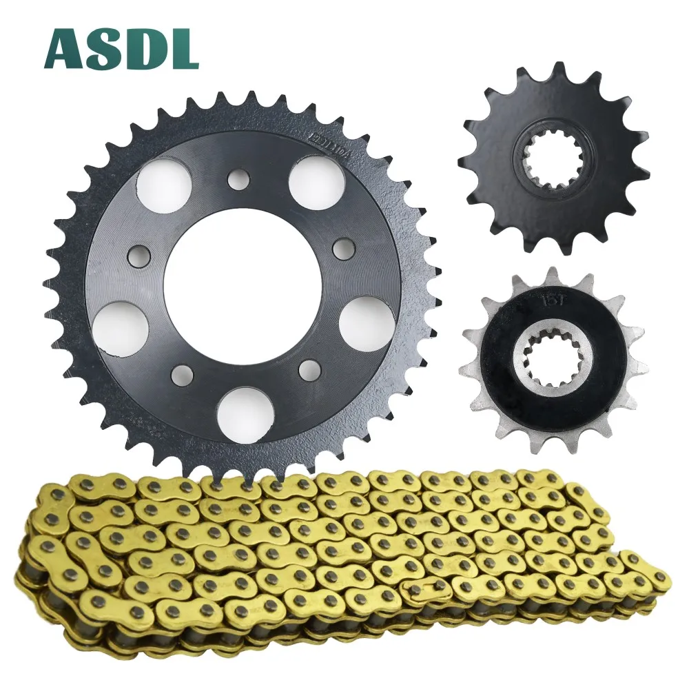 

525H 15T 39T Motorcycle Motor Best Drive Chain and front rear sprocket set for HONDA CB400 CB 400 15 39 Teeth 2005 - 2016