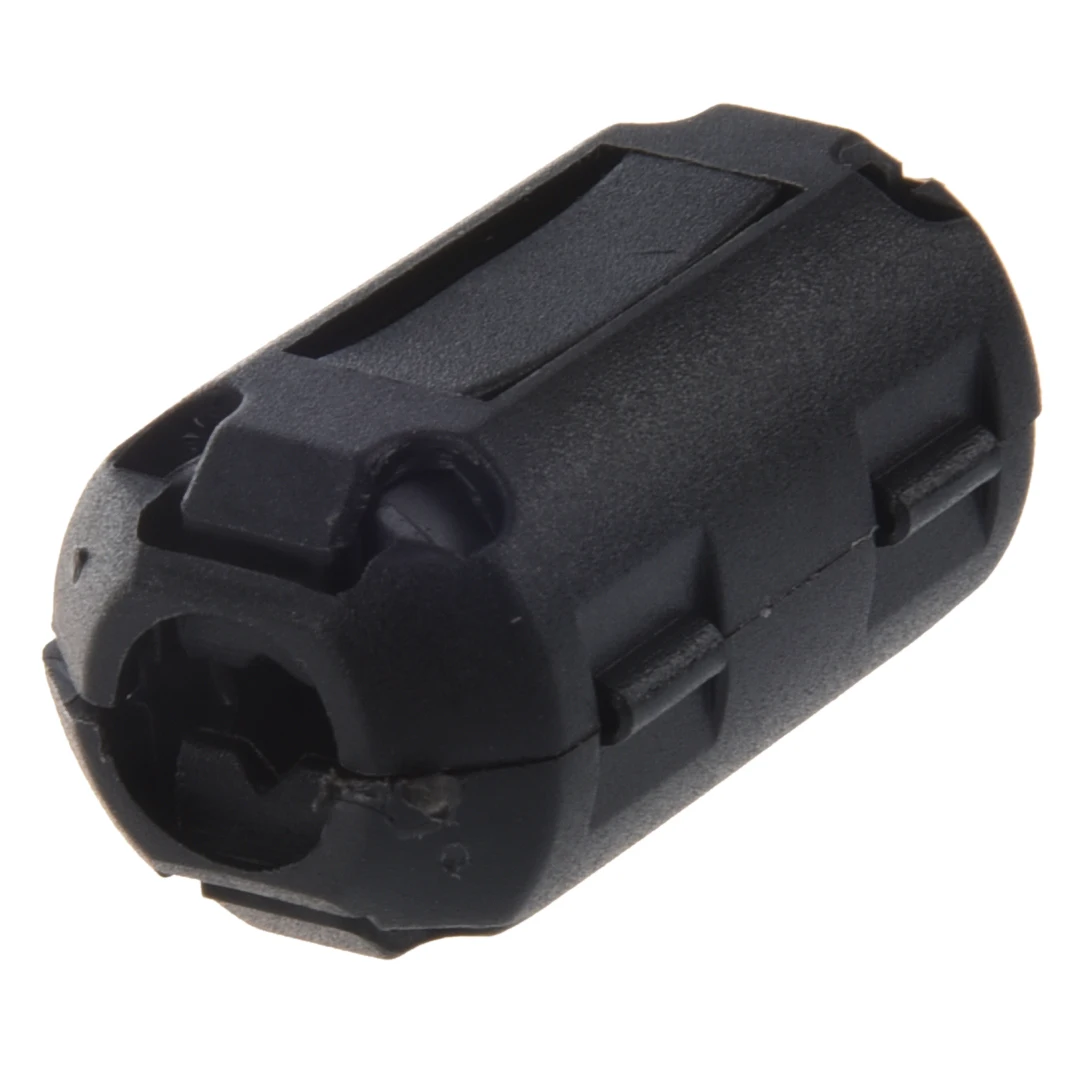 6 Pcs 7mm Clip-On Ferrite Ring Core Noise Suppressor For EMI RFI Clip Cable Active Components Filters