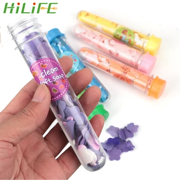 

HILIFE Portable Child Hand Washing Soap Petal Soap For Travel Camping Outdoor Foaming Flower Paper Fruity Odour Random Colors