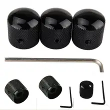 Металлическая купольная ручка для настройки тона с шестигранными винтами кнопки управления громкостью для электрогитары бас-запчасти и аксессуары#5