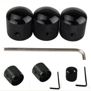 

Metal Dome Tone Tunning Knob with Hexagon Screws Lock Volume Control Buttons for Electric Guitar Bass Parts & Accessories #5