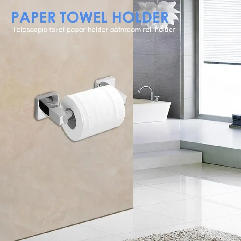 

Wall Mounted Toilet Paper Holder Tissue Paper Holder Toilet Roll Dispenser With Phone Storage Shelf for Bathroom Accessories