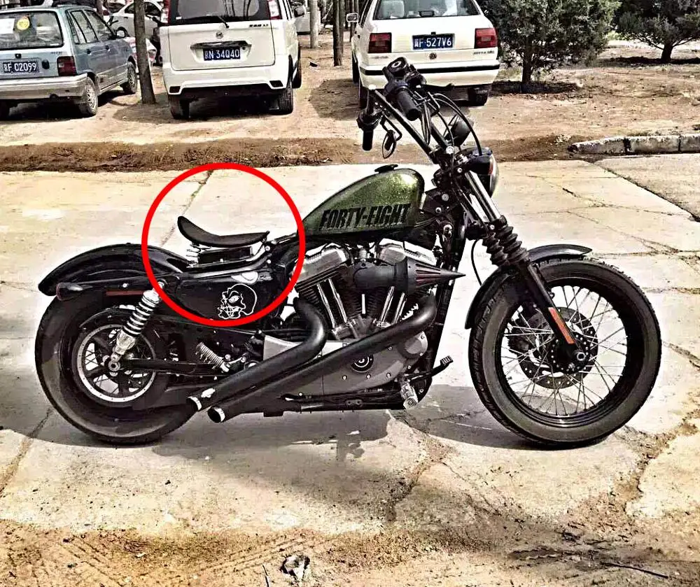 Толстая Подушка для мотоцикла сиденье водителя с пружиной Harley Chopper Bobber Custom Sportster