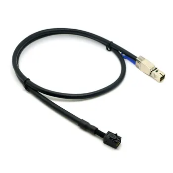 

Jimier 100cm External Mini SAS HD 4x SFF-8644 to mini sas High Density HD SFF-8643 data server Raid Cable