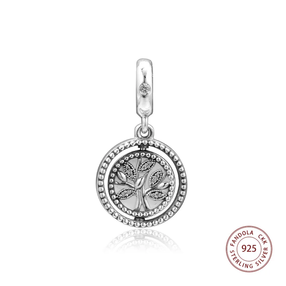 

Tree of Life Dangle Charm Fits Pandora Charms Bracelet 925 Sterling Silver Beads for Jewelry Making berloques prata 925 original