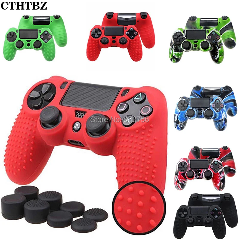 

Protective Silicone Caps Rubber Cover Skin Camo Silicone Case For Playstation 4 PS4 Slim Pro Controller