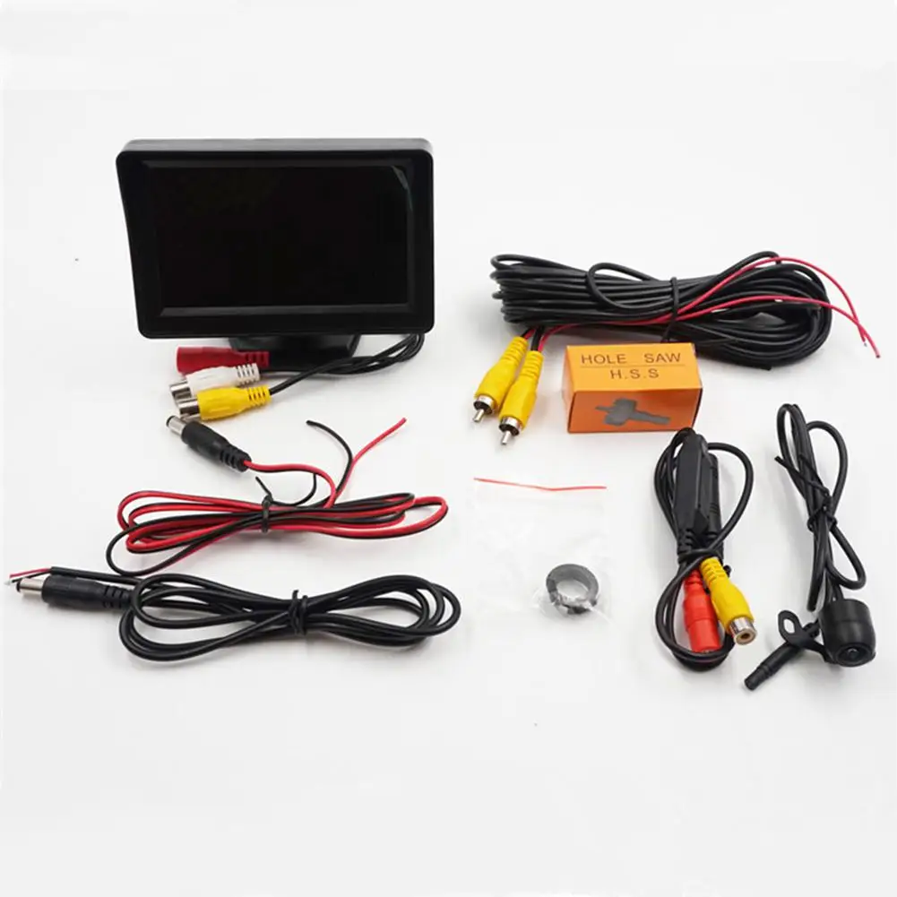 

Adeeing Rear View Parking Camera Display 4.3-Inch LCD Display IP68 Waterproof CMOS Sensor 130 Degree Lens for Truck Car rNO