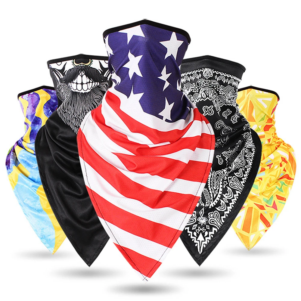 

Motorcycle Face Shield Sun Protection Mask Balaclava Colorful Scarf Outdoor Ride Bandanas Sport Motorbike Scarves Anti UV/Dust