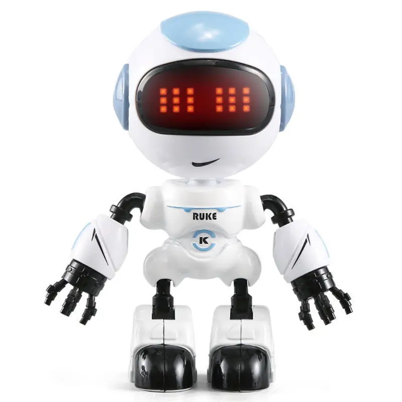JJRC R8 RUKE Touch Control DIY Gesture Mini Smart Voiced Alloy Robot Toy RC Robots Blue Green Orange For Children Kids Gifts