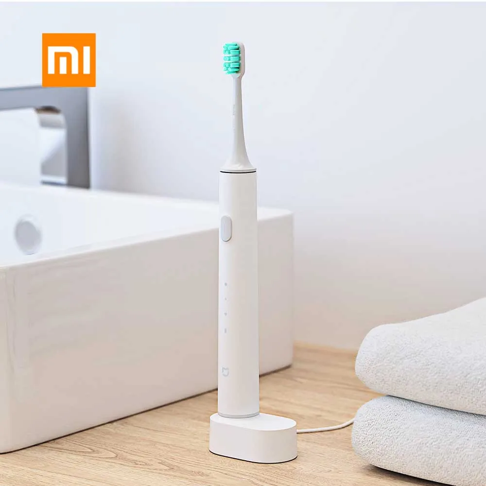 Xiaomi Mijia перезаряжаемая Водонепроницаемая звуковая электрическая зубная щетка приложение управление 3 режима очистки высокоэффективный очиститель зубов