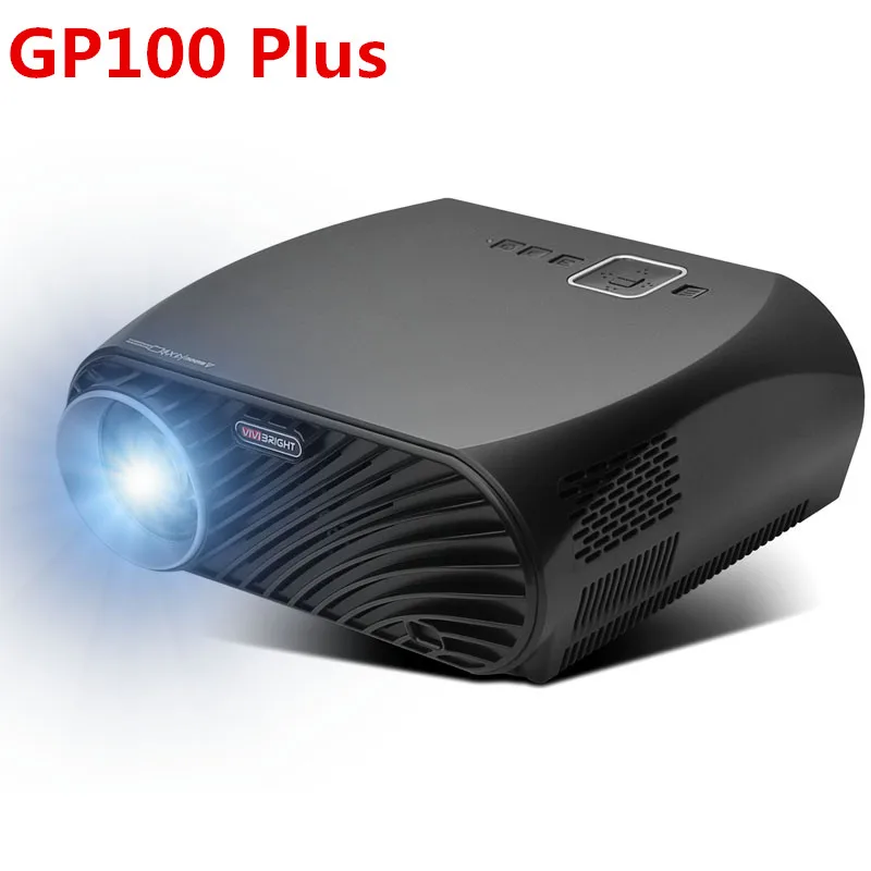 Vivibright GP100 Plus светодиодный ЖК проектор 3500Ansi Lumens HD 1280x800 пикселей 1080P для домашнего