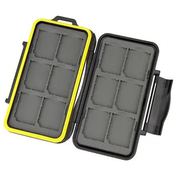 

Water-resistant Shockproof Storage Memory Card Case For 12 SD Cards Bag