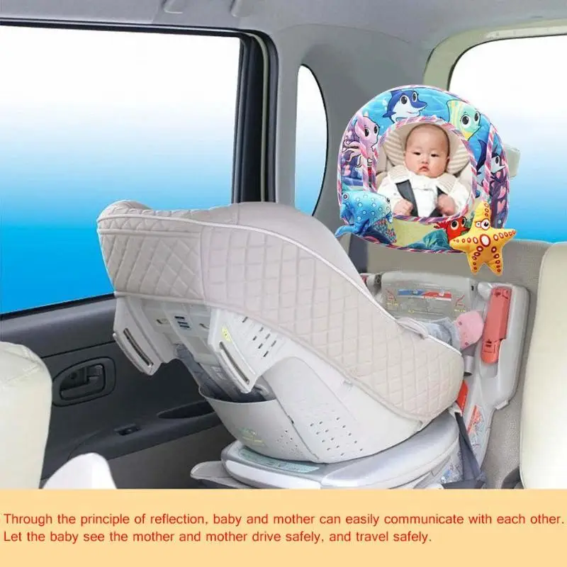Baby Safety Car View Back Seat Mirror Infant Headrest Reviewer Adjustable Facing Rear Ward Kids Monitor | Мать и ребенок