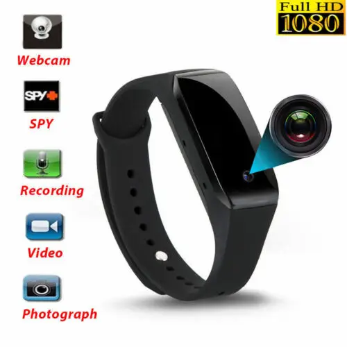  1080P Bracelet Smart Watch Wristband With Camera DVR Video Recorder Hot Fashion Unisex Smart Watch - 32975517691