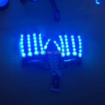 

LED RGB Multicolor light Party Glove Colorful LED Luminous Flashing Gloves For DJ KTV Nightclub Bar Stage Show Balloroom Dance