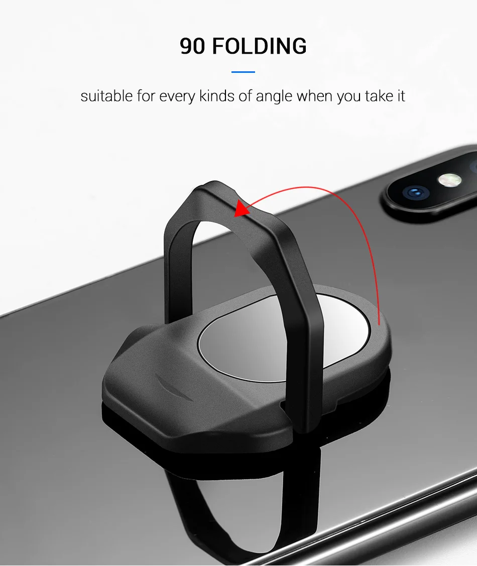 KISSCASE Universal Finger Ring Holder For Mobile Phone For iPhone X For Huawei Ring Holder Resistance For Samsung Galaxy Xiaomi