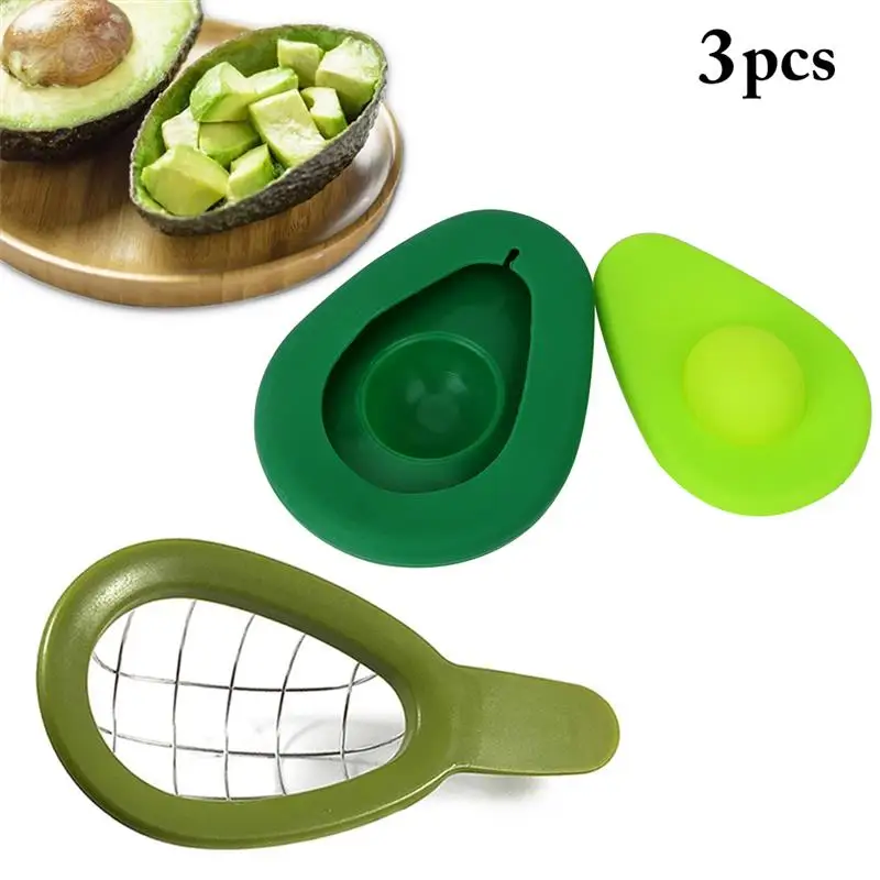 

Avocado Slicer Multipurpose Avocado Cutter Avocado Tool with 2PCS Avocado Saver
